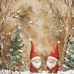 Gavlhusets Design - Blok 6'' - Jule i rde nuancer