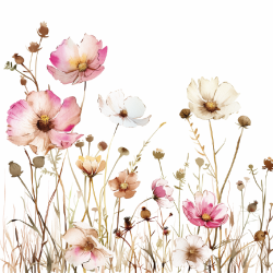 Gavlhusets Design - Blok 6'' - Sommerblomster