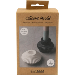 Silikoneform - Rillede lysestager