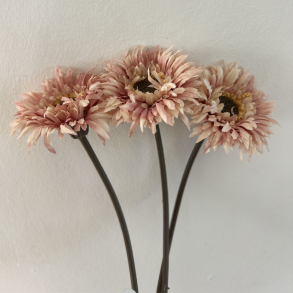 Silkeblomst - Gerbera - Pink - 25 cm - 3 stk