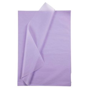 Silkepapir - Lilla - 10 Ark - 50 x 70cm
