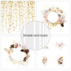 Simple and Basic - Blok 6" - Efterrsblomster