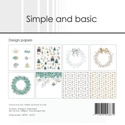Simple and Basic - Blok 6'' - Elegant Christmas - Elegant jul