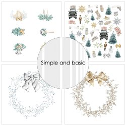 Simple and Basic - Blok 6'' - Elegant Christmas - Elegant jul