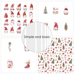 Simple and Basic - Blok 12'' - Jule Gnomes - SBP723