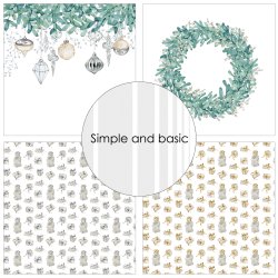 Simple and Basic - Blok 12'' - Elegant christmas - Elegangt jul