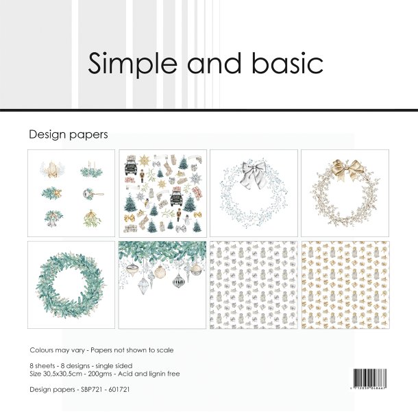 Simple and Basic - Blok 12'' - Elegant christmas - Elegangt jul