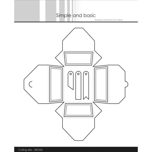 Simple and Basic - Die - Rectangular Giftbox - Firkantet gaveske