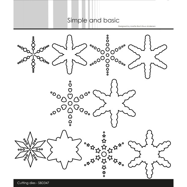 Simple and Basic - Die - Cut out stars - Stjerner