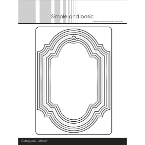 Simple and Basic - Die - Dekorative rammer og tag med tilbeh�r
