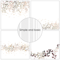 Simple and Basic - Blok 12'' - Gypsophila / Brudeslr