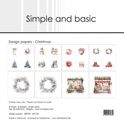 Simple and Basic - Blok 12'' - Christmas / Jul