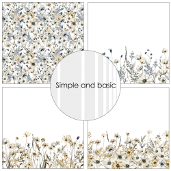 Simple and Basic - Blok 12'' - Winterflowers / Vinterblomster