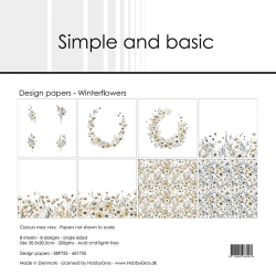 Simple and Basic - Blok 12'' - Winterflowers / Vinterblomster