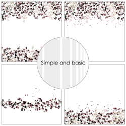 Simple and Basic - Blok 6'' - Gypsophila / Brudeslr