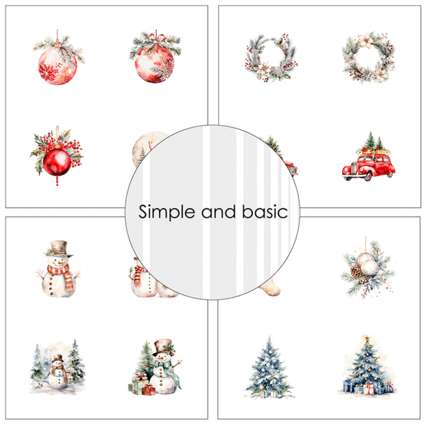 Simple and Basic - Blok 6'' - Christmas / Jul