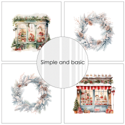 Simple and Basic - Blok 6'' - Christmas / Jul