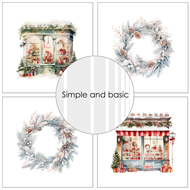 Simple and Basic - Blok 6'' - Christmas / Jul
