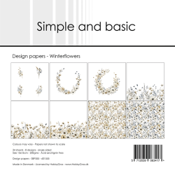 Simple and Basic - Blok 6'' - Winterflowers / Vinterblomster