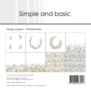 Simple and Basic - Blok 6'' - Winterflowers / Vinterblomster