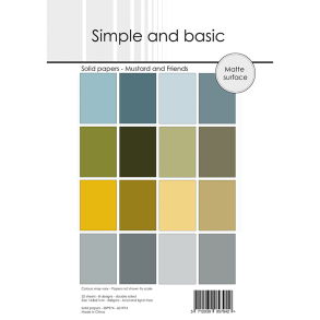 Simple and Basic - Blok A5 - Mustard and Friends / Sennep og venner