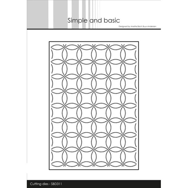 Simple and Basic - Die - Baggrundsdie A6 - Circle Flowers
