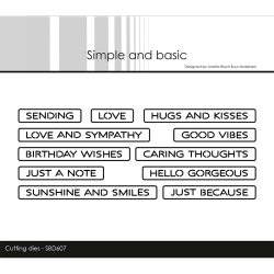 Simple and Basic - Die - Alle-i-n plade - Good Vibes - Engelsk