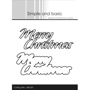 Simple and Basic - Die - Merry Christmas