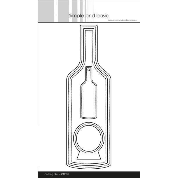 Simple and Basic - Die - Vinflaske Tag
