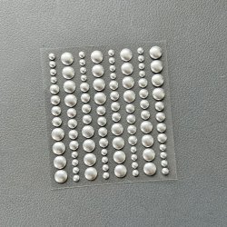 Simple and basic - Enamel Dots - Metallisk Slv / Matte