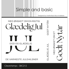 Simple and basic - Stempel - Gldelig Jul
