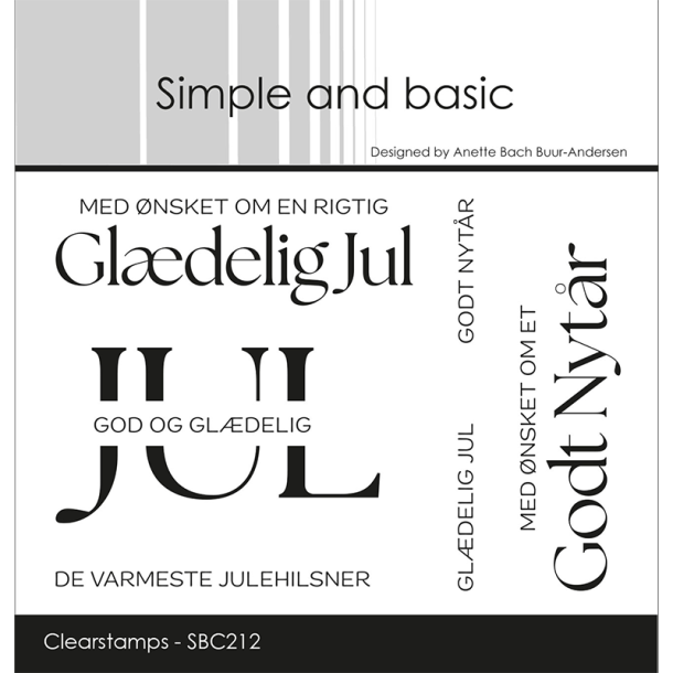 Simple and basic - Stempel - Gldelig Jul