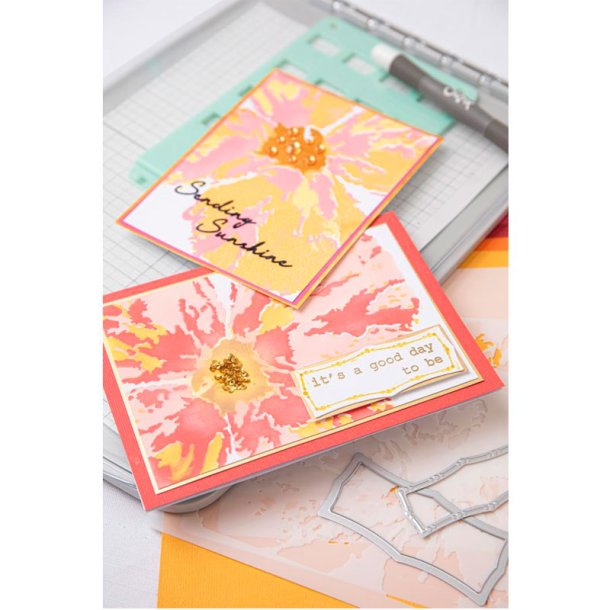 Sizzix - Stencil - Cosmopolitan Floral