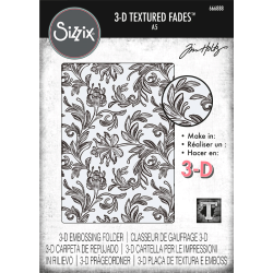 Tim Holtz - 3D Embossingfolder - Vault - Botanical Large / Stort botanisk mnster