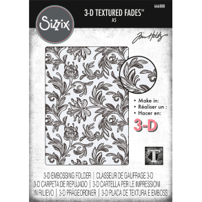 Tim Holtz - 3D Embossingfolder - Vault - Botanical Large / Stort botanisk mnster