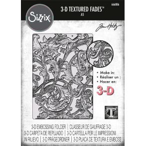 Tim Holtz - 3D Embossingfolder - Vault - Entangled Large / Stort indviklet mnster