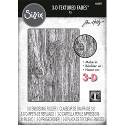 Tim Holtz - 3D Embossingfolder - Vault - Lumber Large / Stort tmmer