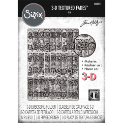 Tim Holtz - 3D Embossingfolder - Vault - Typewriter Large / Stor skrivemaskine