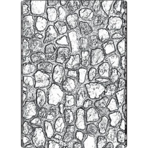Tim Holtz - Embossingfolder - A5 - Vault - Cobblestone / Brosten