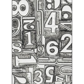 Tim Holtz - Embossingfolder - A5 - Vault - Numbered Large / Store tal