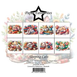 Paper Favourites - Blok 6" - Sovende Katte