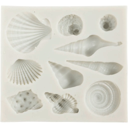 Silikoneform - Konkylie og skaller