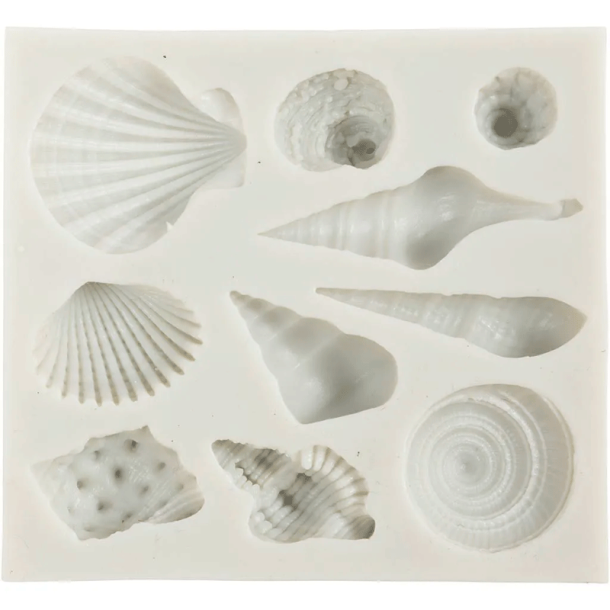 Silikoneform - Konkylie og skaller