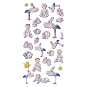 Softy - Klistermrker - Babypige