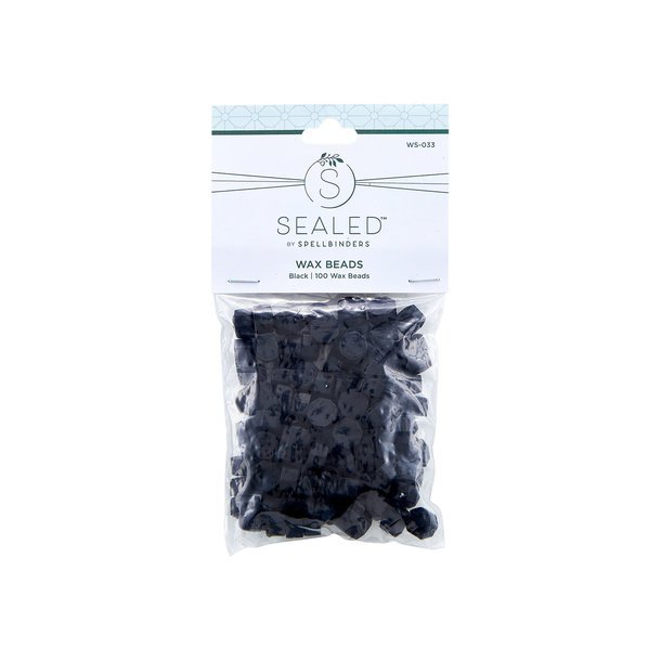 Spellbinders - Black - Wax Beads - (100pcs)
