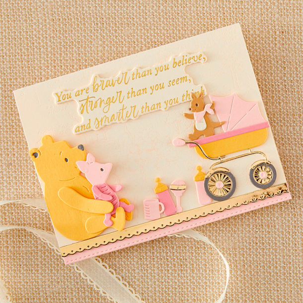 Spellbinders - Die - Say Cheese - Classic Pooh - Baby Accessories / Babytilbeh�r