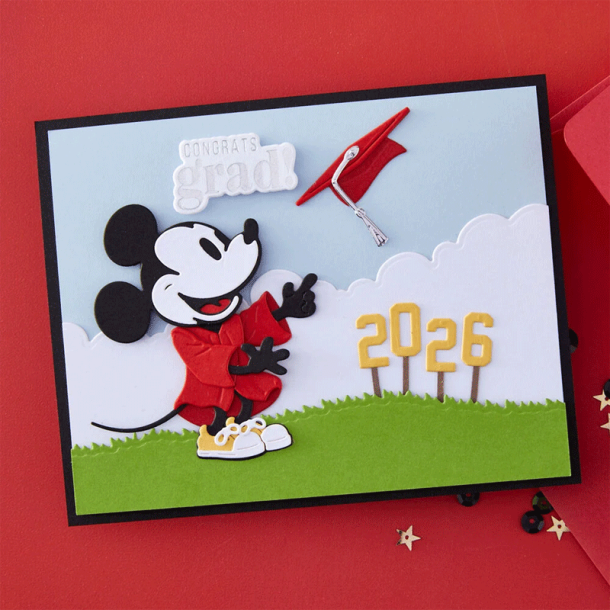 Spellbinders - Die - Classic Mouse - Graduation / Eksamen graduering