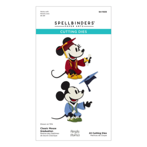 Spellbinders - Die - Classic Mouse - Graduation / Eksamen graduering