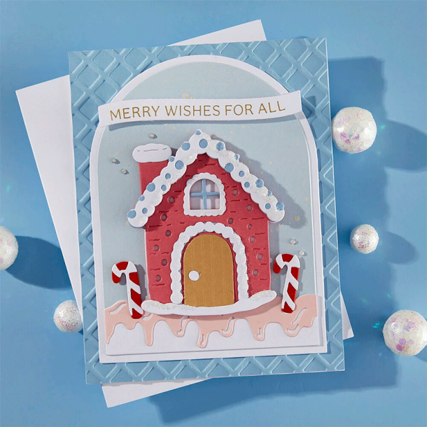 Spellbinders - Die - Candy Christmas - Gingerbread House / Honningkagehus