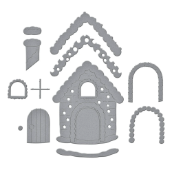 Spellbinders - Die - Candy Christmas - Gingerbread House / Honningkagehus